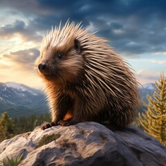 Adorable Porcupines: Captivating Images of these Unique Spiky Mammals in their Natural Environment