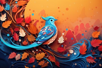 Obraz premium Abstract background for National Bird Day