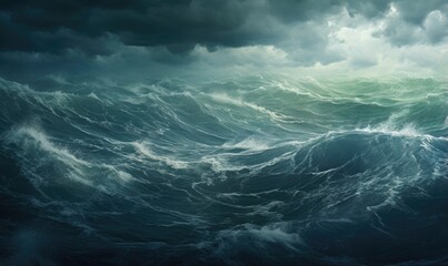 Surfing ocean wave. Blue ocean wave. Nature background. Big ocean waves.