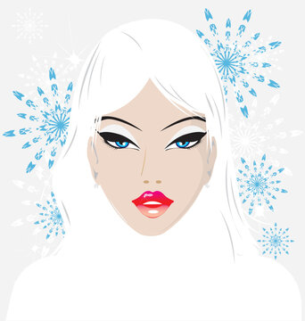 Winter babe Royalty Free Vector Image
