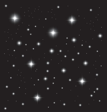 Night sky vector image