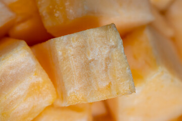 delicious soft and ripe food melon on the table