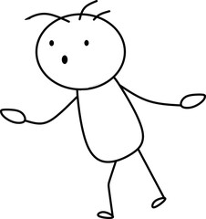 Hand Drawn Stickman