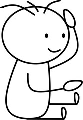 Hand Drawn Stickman