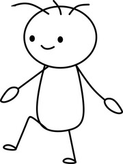Hand Drawn Stickman