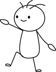 Hand Drawn Stickman