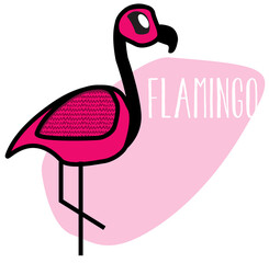 Cute Nursery Baby Animal with name and pattern