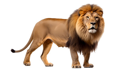 Obraz premium Lion on transparent background