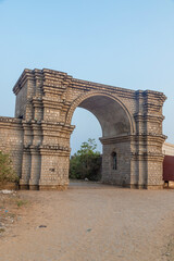 Arya Sagar Gopalpur Fort fort gate,Gopalpur, Odisha, India. - obrazy, fototapety, plakaty