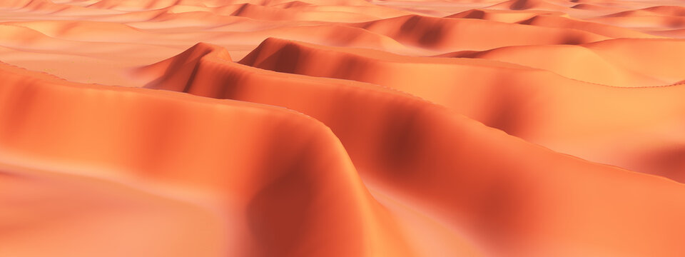 Wüstenlandschaft mit Sanddünen