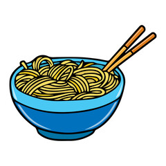 noodles vector illustration