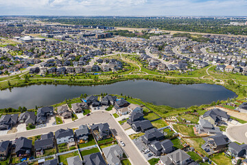 Aerial view of Stonebridge, Saskatoon