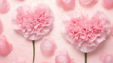 Fototapeta premium pink carnation flower HD 8K wallpaper Stock Photographic Image 