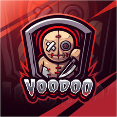 Voodoo esport mascot logo design © Visink.art