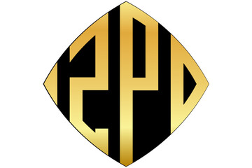 ZPD, PD, ZP, logo. Abstract initial monogram letter alphabet logo design