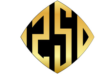 ZSD, ZS, SD, logo. Abstract initial monogram letter alphabet logo design