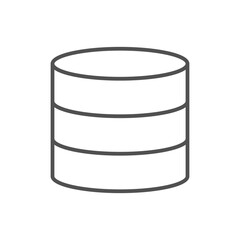 Database and server icon thin line style for your design
