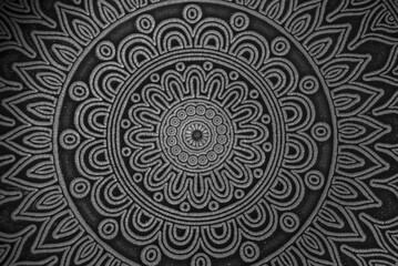 Background. Ceramic painting. Round ornament.