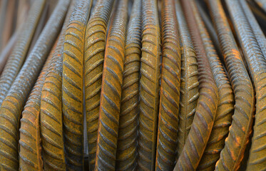 Armierungseisen auf einer Baustelle