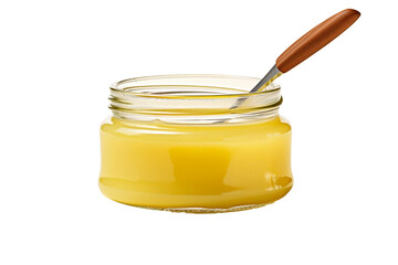 Ghee on a Transparent Background. Generative AI