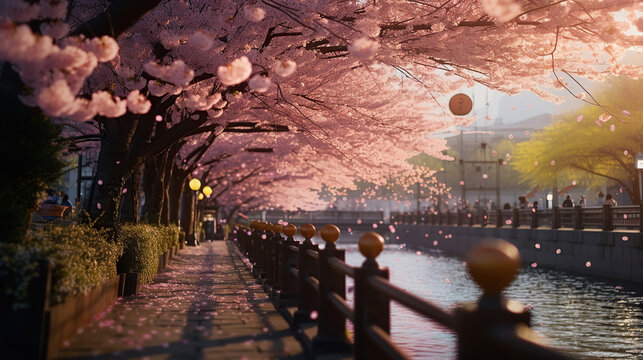 Hanami (Japan) - The tradition of viewing cherry blossoms in spring.