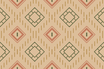 Ethnic pattern vector. It is a pattern created by combining geometric shapes. Create beautiful fabric patterns. Design for print.