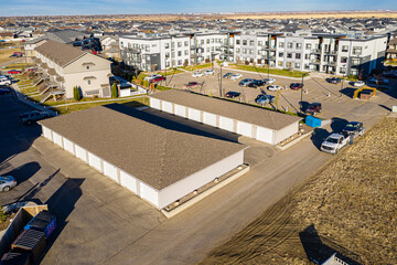 Aerial footage of Evergreen, Saskatoon