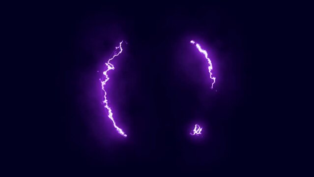 abstrakte violette animierte leuchtende Struktur, Wirbel, Linien, lila, Bewegung, Energie, Power, Plasma, Blitze, Strom, Hintergrund
