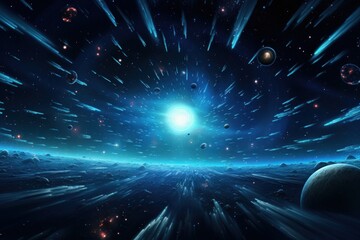 Interstellar Hyper Jump: Starfields in Space