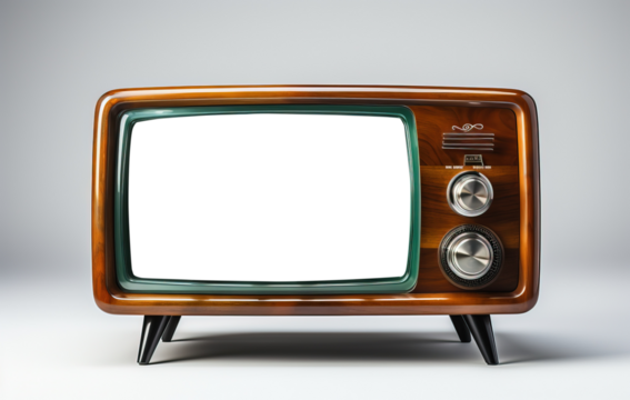 retro vintage television model, generative ai
