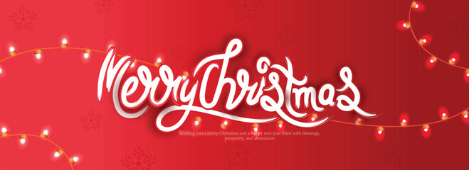Fototapeta na wymiar merry christmas and New Year hand lettring background with christmas elements ,Vector Illustration.