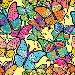 Fototapeta premium Butterfly pattern