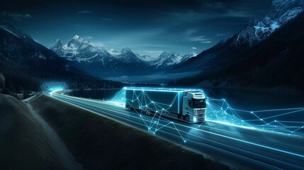 Transport Logistics Technology - trucking, road freight, delivery