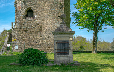 The well of the Melusine Tower, the tower of the early thirteenth century is said to have been built by the fairy Melusine. Vouvant,Vendée,FRANCE.
