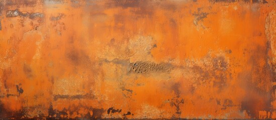 Texture of oxidized orange metal iron - obrazy, fototapety, plakaty
