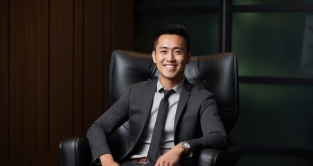 Asian Male Counselor Industry Attractive Concept Generative AI