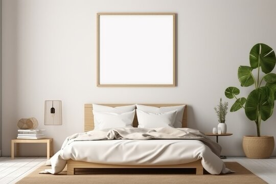 The Minimal room japanese style design poster mock up