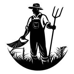 Fototapeta premium farmer vector illustration