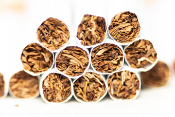 Cigarettes for smoking with a filter. Tobacco. Photo