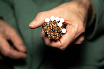 Cigarettes for smoking with a filter. Tobacco. Photo