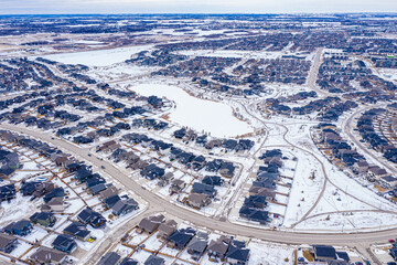 Aerial view of Stonebridge, Saskatoon