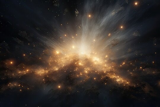 A dense group of stars forming a star cluster, illustrating the concept of stellar gatherings