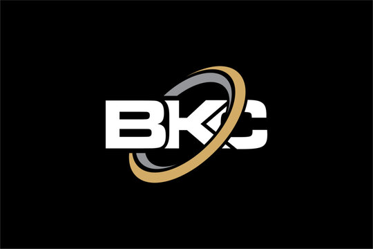 BKC creative letter logo design vector icon illustration