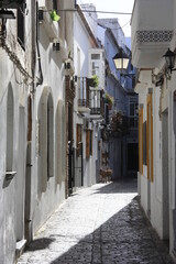 Calles de Tarifa, edificios blancos 