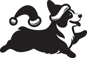 Corgi Santa Christmas, Funny Dog