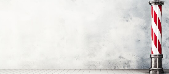 Vintage pole in a barber shop