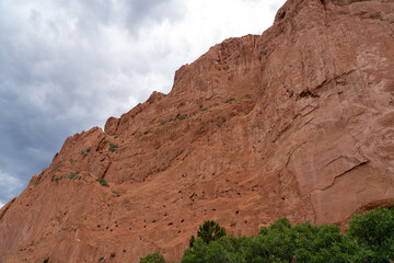 Fototapeta premium Garden of the Gods at sunset on a fall evening in Colorado Springs, CO