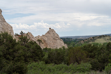 Garden of the Gods at sunset on a fall evening in Colorado Springs, CO