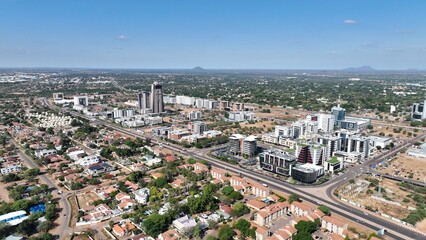 Fototapeta premium Central Business District (CBD) in Gaborone, Botswana, Africa