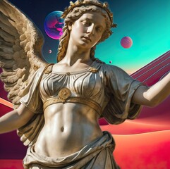 Roman statue of angel